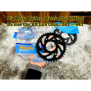 Dĩa Tải Recto Dành Cho Raider Fi / Satria Fi Đủ Size Cho AE Lựa Chọn ( 36T - 44T ) Hàng Chính Hãng Recto >>>>