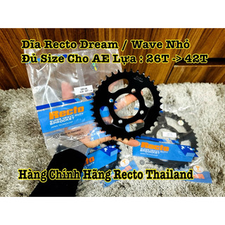 Dĩa Tải Recto Dành Cho Dream / Wave Nhỏ Đủ Size Cho AE Lựa Chọn : 26T - 42T Hàng Chính Hãng Recto >>>>