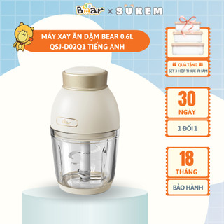 Máy Xay Đa Năng 0,6L Bear Xay Ăn Dặm Cho Bé Với 6 Lưỡi Dao Sắc Bén QSJ-D02Q1