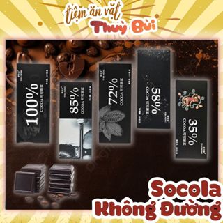 Socola Đen Nguyên Chất Không Đường Ăn Kiêng Hộp 120G, Chocolate Không Đường YIKANONG, Socola Nguyên Chát