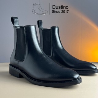 [ Đế gỗ ] Giày Chelsea Boots Đế Gỗ, da bò nguyên tấm