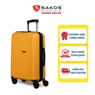 Vali Kéo Nhựa SAKOS PORTA Z22 - Size S (20inch)/ Xách Tay (Cabin) - Khóa TSA - Nhựa PP