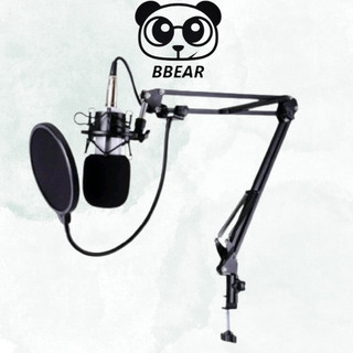 Chân đế kẹp bàn gắn mic thu âm, giá đỡ micro livestream