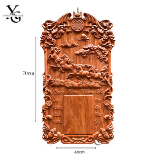 Đốc lịch treo tường gỗ hương đá cam kết chất lượng bảo hành 12 tháng kích thước lớn