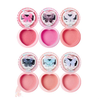 [Hỏa Tốc] Phấn Má Hồng Dạng Kem Xốp FLORTTE Kèm bông mút tán mềm mịn, Blink Blink Butterfly Airy Cream