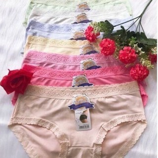 Combo 5 quần lót, quần chip, quần con cotton viền ren