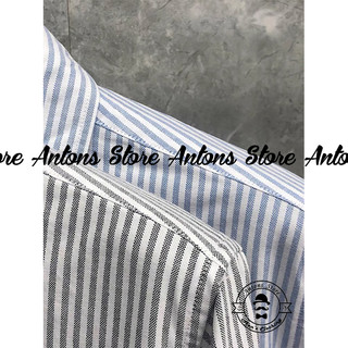 Sơ mi Thom Browne Kẻ 4 Vạch Trắng