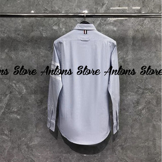 Sơ mi Thom Browne Kẻ 4 Vạch Trắng