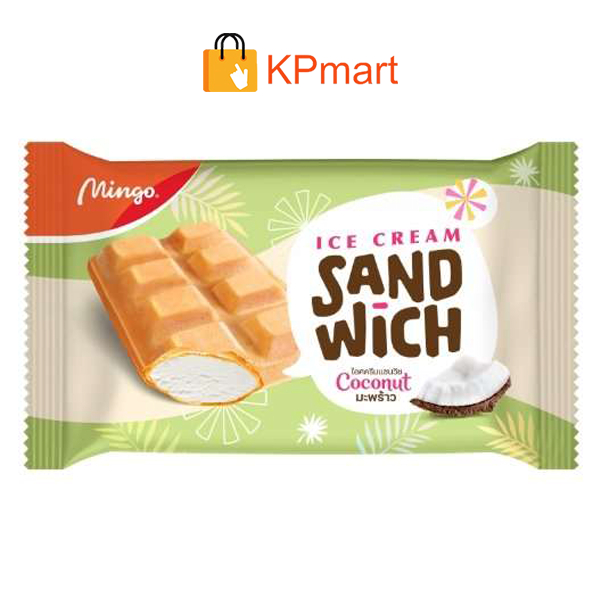 Kem bánh dừa Mingo Sandwich Coconut Thái Lan 45g