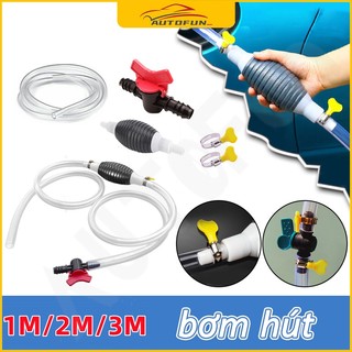 Ống Hút Xăng Dầu Chất Lỏng Bóp Tay, Dụng Cụ Bơm Hút Rượu Tiện Lợi Dây Dài 1m/2m/3m