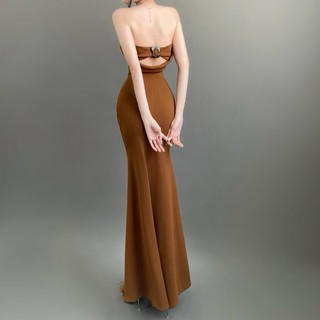 ĐẦM ỐNG DÁNG DÀI HỞ LƯNG TUBE DRESS [KÈM ẢNH THẬT]