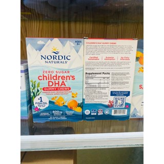 Kẹo dẻo bổ sung DHA, Omega 3 Nordic Naturals Children's DHA Gummies cho bé từ 2 - 6 tuổi.