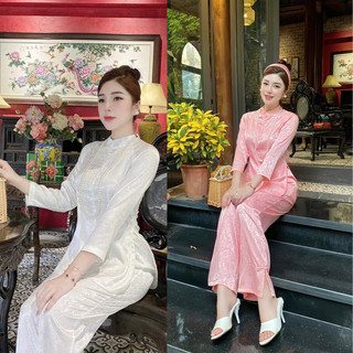  Bộ Đi Lễ Chùa, Pháp Phục Nữ Lót Hầu Dáng Ngắn Khóa Lưng Cúc Ngọc Cổ Cao Cấp,Trang phục truyền thống
