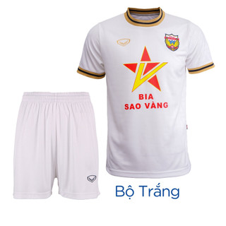 Bộ bóng đá thi đấu CLB Hồng Lĩnh Hà Tĩnh 2024 Grand Sport Màu Trắng