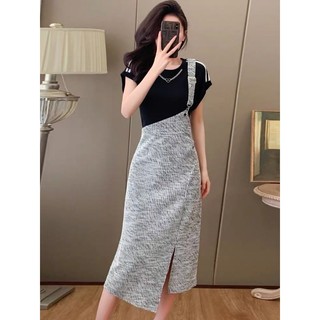 Đầm body thun cổ phối pk cao cấp