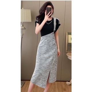 Đầm body thun cổ phối pk cao cấp