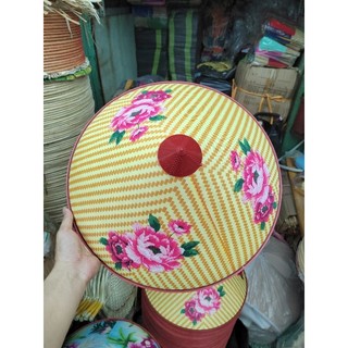 Nón lá nhựa nón lót bạc chống nắng vành rộng