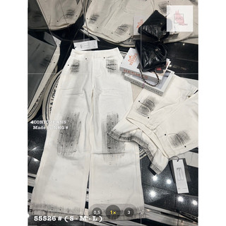 Jean QCCC trắng mài đen