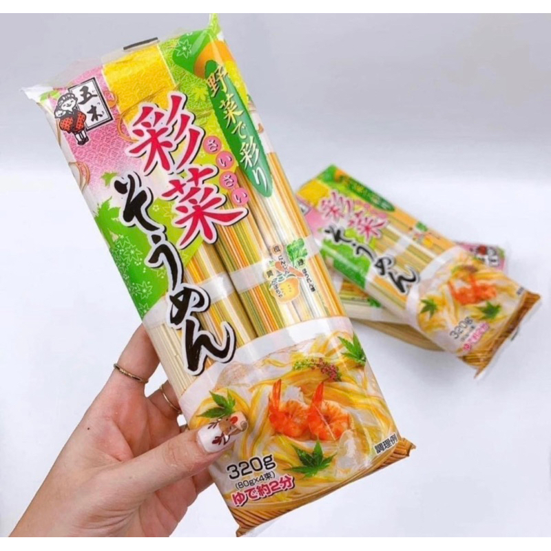 Mỳ somen rau củ ngũ sắc Nhật cho bé từ 8+