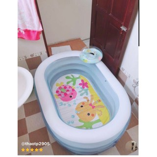  Hồ bơi cho bé Inttex 57482 Dài 163cm rộng 107cm cao 46cm. 2,3 bé vui chơi thoải mái  tặng bộ vá  bán kèm bơm 