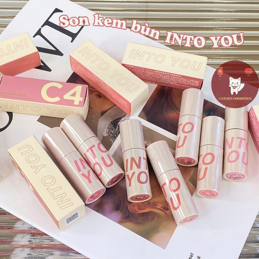 [INTO YOU] Son Kem Bùn INTO YOU Vỏ Trắng Sữa Nhẹ & Mịn môi Nhung mờ Airy Lip Mud