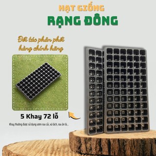 Khay Ươm Hạt Giống 72 Lỗ - Nhựa dày vừa, chịu nhiệt, phù hợp: giâm cành, ươm dưa, cà, bầu, bí - Hạt giống Rạng Đông