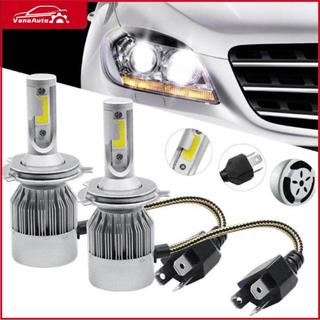 2 đèn pha ô tô led c6 h4 - đèn pha ô tô led siêu sáng, đèn pha ô tô chống nước 48v/72w 7200lm 6000k
