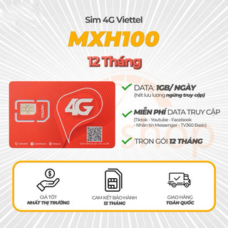 Sim viettel 4g miễn phí lên mạng 1 năm