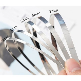 Xương bờm bạc, Bờm tóc, Phôi bờm inox không rỉ, Cài tóc băng đô, Nguyên liệu làm phụ kiện tóc, Bờm kẽm nhung đủ size