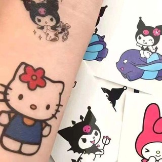 Hộp 8 tấm hình xăm nước Kuromi - Sanrio cute cực xinhvà nhiều mẫu khác