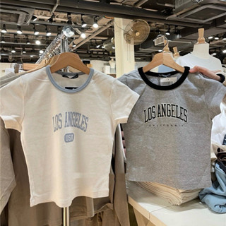 (sẵn) Áo baby tee Los Angeles Brandy Melville bản dupe dành cho nữ dưới 45kg