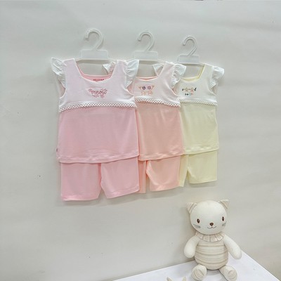 Bộ ngắn bé gái tay cánh tiên BN1749
