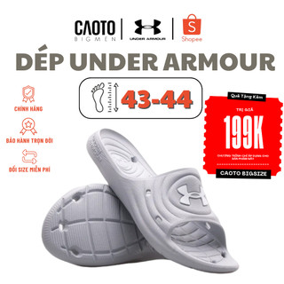 Dép big size nam under armour lockers iv đi biển màu xám - dép nam big size 45 46 47 48