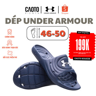 Dép under armour lockers iv đi biển màu xanh - dép big size nam 45 46 47 48