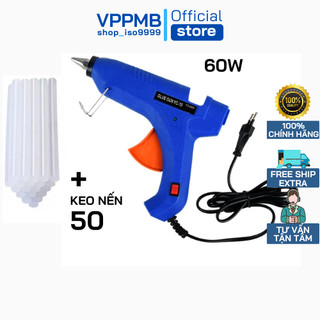 keo nến to + súng bắn keo to (combo 50 cây keo + 1 súng 60w)