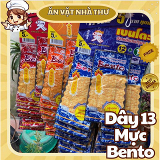 Combo 13 gói mực bento cay cay, mực bento nguyên dây