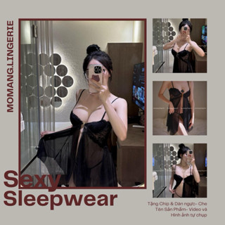 V002 Váy ngủ sexy cup ngực xẻ trước có gọng nâng ngực gợi cảm, váy ngủ xẻ trước sexy gợi cảm