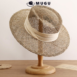 Mũ Cói Nữ Đẹp Đi Biển MC19 Năng Động - Mũ Cói Rộng Vành Đan Thưa Thoáng Mát Cá Tính Thời Trang | Thương Hiệu MUGU