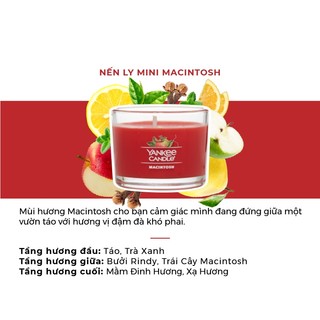 Nến ly mini Yankee Candle (37g) - Macintosh