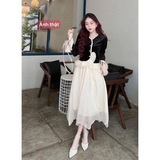 Đầm tiểu thư 45-55kg có co dãn 79