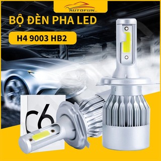 2 CÁI C6 H4 H7 H11 9005 9006 7600LM 36W Đèn pha ô tô LED Hi / Lo Beam Light