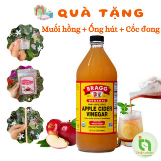 Giấm táo hữu cơ Bragg 473ml & 946ml Hàng Mỹ