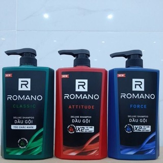 [ Chính Hãng ] Dầu gội ROMANO 650g ( có 3 màu )