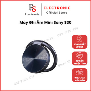 Máy ghi âm mini sony s30 siêu nhỏ bộ nhớ 8gb pin 12 giờ. bảo hành 12 tháng.