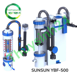Lọc Treo YBF500 | Sunsun YBF 500 máy lọc thùng treo thế hệ mới | tích hợp tách phân cá lọc bể cá hồ thuỷ sinh ybf xbl
