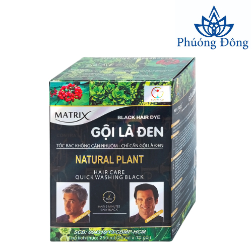 Gội là đen Matrix hộp 10 gói
