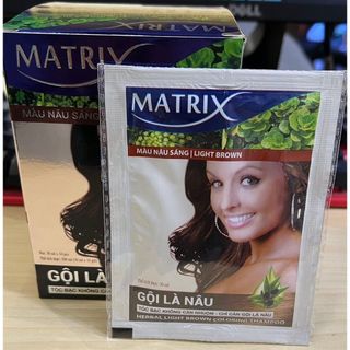 Dầu gội Matrix Gội Là Nâu (Hộp 10 gói x 30ml/hộp)