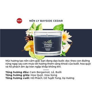 Nến ly mini Yankee Candle (37g) - Bayside Cedar