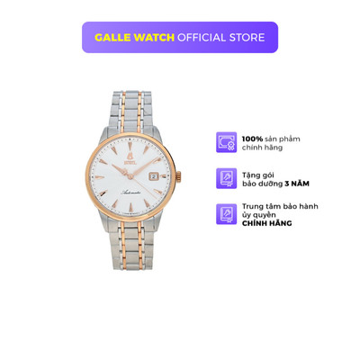Đồng hồ cơ nam Ernest Borel GBR9160-212 kính Sapphire chống xước, chống nước 5 ATM, dây thép đeo tay chính hãng cao cấp