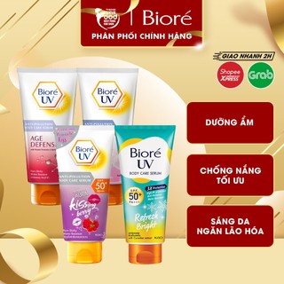 [150ml] Tinh Chất Dưỡng Thể Chống Nắng, Kháng Bụi Bioré UV Anti-Pollution Body Care Serum